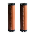thumbnail image 2 of harmtty 1 Pair Handlebar Sleeves Bilateral Locking Anti-slip High Strength Shock Absorption Bicycle Handlebars Grips for Mountain Bikes,Brown, 2 of 8