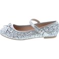 thumbnail image 2 of Link Marina-36K Girl's Glitter Bow Ballerina Party Dressed Flat Mary Janes, 2 of 7
