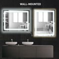 40" Slight defects Bathroom Mirror LED Light Illuminated Wall Mounted