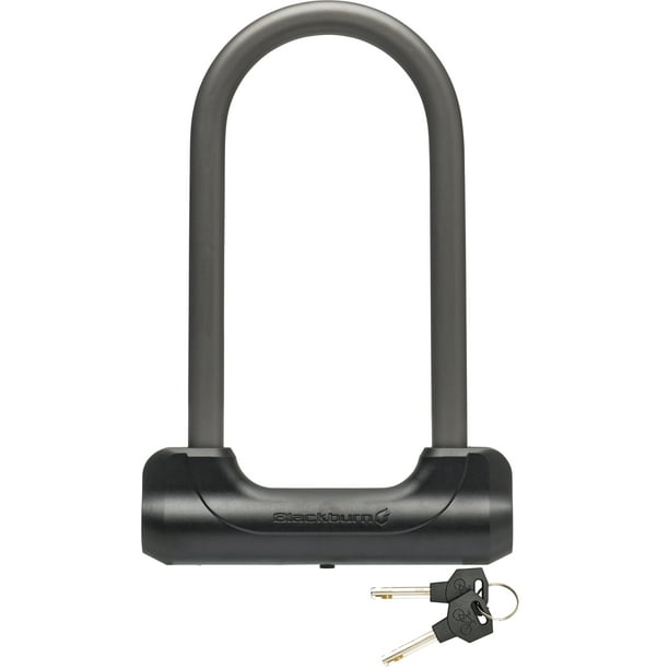 Blackburn 10" Bicycle ULock with AntiPivot Steel Shackle (Key Lock), Black