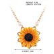 thumbnail image 2 of Qarigey Collar de cadena de cuello chapado en forma de girasol, joyería de cuello que no se desvanece para mujeres y niñas, plata Ropa, zapatos y accesorios Miscelánea dos Qarigey AP000541-01, 2 of 6