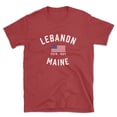 thumbnail image 1 of Lebanon Maine Patriot Men's Cotton T-Shirt, 1 of 1