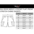 thumbnail image 5 of 3-Pack Men's 5-Pocket Flat-Front Stretch Twill Chino Shorts (Size 30-42), 5 of 5