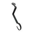 thumbnail image 5 of Renovator's Supply Christmas Stocking Holder Black Wrought Iron 10" H Pigtail Stockings Hanger, 5 of 8