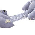 thumbnail image 3 of Almohadillas de apoyo lateral para embarazo y maternidad plegables para el cuerpo, 8 colores gris Sunnimix Almohada del cuerpo del embarazo, 3 of 8