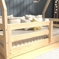 thumbnail image 3 of From the Tree Furniture Wooden Toddler House Bed with Slats, Solid Pine Wood, 3 of 9