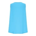 thumbnail image 6 of hoksml Women Round Neck Sleeveless Tank Top Curved Hem Loose Plus Size Casual Tee for Summer Daily Wear, 6 of 7