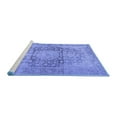 thumbnail image 2 of Ahgly Company Machine Washable Indoor Round Persian Blue Traditional Area Rugs, 7' Round, 2 of 4