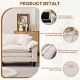 thumbnail image 5 of JONPONY 83" Loveseat Sofa,Cloud Couch for Living Room,Comfy Love Seat with Double Cushion,2 Pillows,Removable Cover for Bedroom, Apartment and Office,Beige, 5 of 11