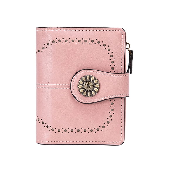 Kcolen Custom Size Slim Wallet for Women Compact Zipper Purse with Portable Design and Secure Opening