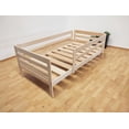 thumbnail image 3 of Cama Infantil Individual Venecia Montessori Con Barandales Sin Pintar Muebles GM, 3 of 5