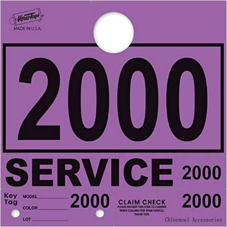 

Service Dispatch Numbers RL78 Style Mirror Hang Tags Numbered (Purple 2000-2999)