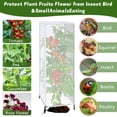 thumbnail image 3 of Garden Bird Netting,3-Pack 59"x17.7", Plant Cover with Zipper Drawstring for Tomato Cage, 3 of 7