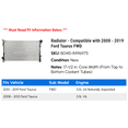 thumbnail image 2 of Radiator - Compatible with 2008 - 2019 Ford Taurus FWD 2009 2010 2011 2012 2013 2014 2015 2016 2017 2018, 2 of 2