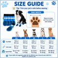 thumbnail image 5 of QZGZDS Dog Socks 4 Pack for Dogs, Anti-Slip Dog Shoes with Grippers, Adjustable Reflective Dog Booties Blue, 5 of 7