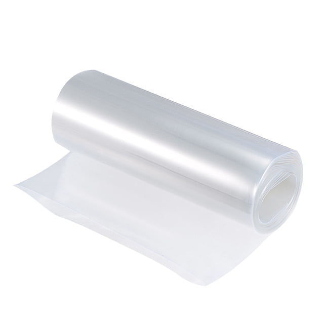 Unique Bargains Tube Rétractable en PVC Transparent 200mm Plat 10 Pieds pour Grand Pack de Batteries