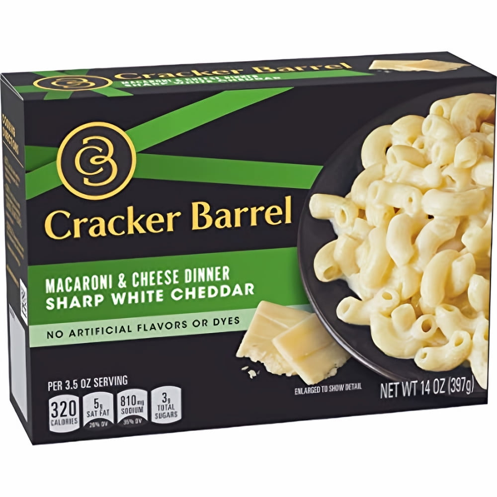 Cracker Barrel Sharp White Cheddar Macaroni and Cheese Dinner (Pack of 14)