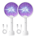 thumbnail image 5 of FIIOEOY 2 Pack Electric Fly Swatter 3500V Bug Zapper Racket Dual Modes Mosquito Killer with Purple Mosquito Light Rechargeable for Indoor Home Office Backyard Patio Camping, 5 of 9