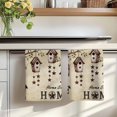 thumbnail image 7 of Sweet Home Kitchen Towels Set of 4, Western Stars Bird Houses Country Vintage Absorbent Dish Towels for Kitchen, Microfiber Hand Towel, Quick Drying Tea Towel for Cleaning Decorative Dishcloths, 7 of 7