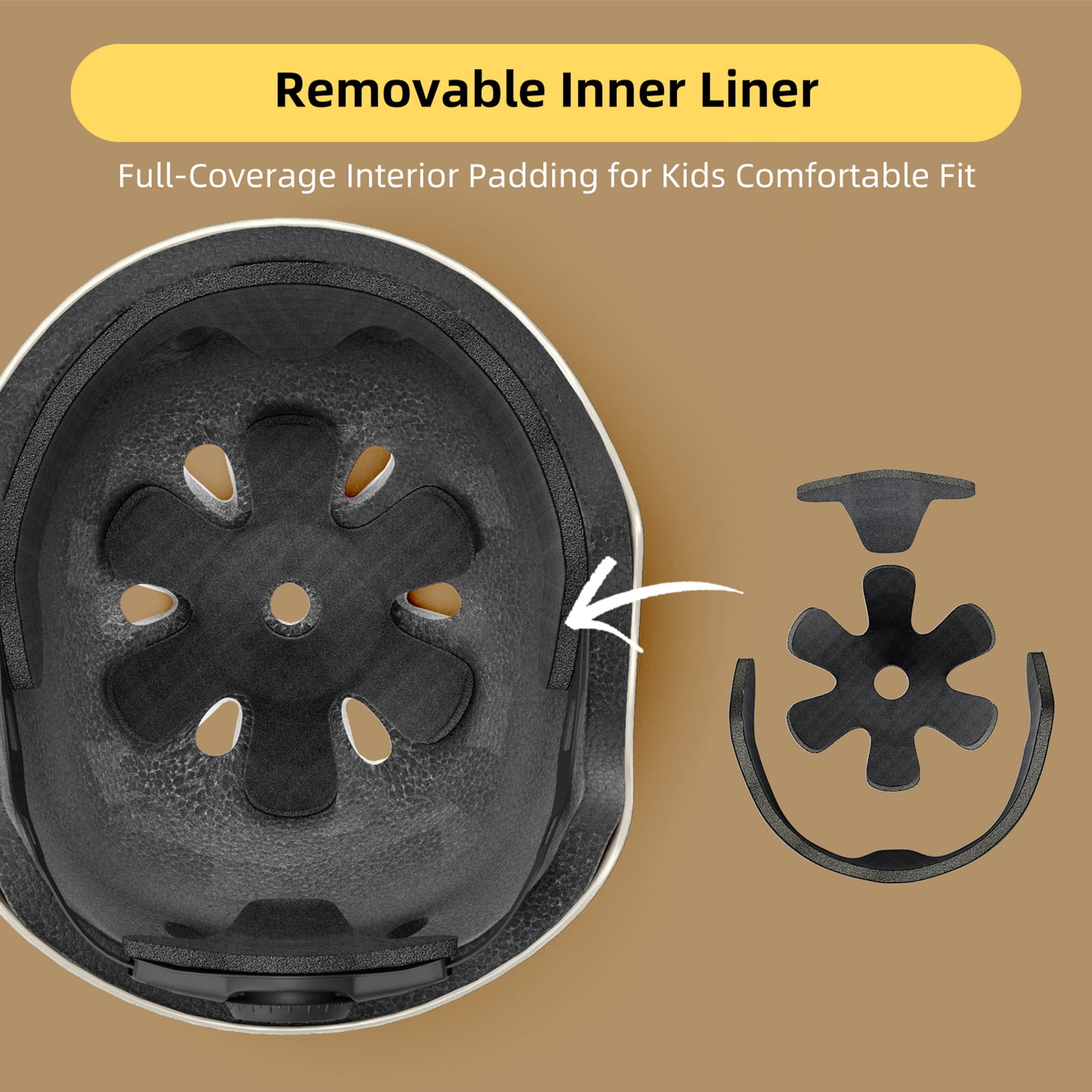 XJD Little Bear Toddler Bike Helmet Age 1-5 - Lightweight Kids Bicycle Helmet for Boys Girls, Multi-Sport Protection for Scooter Cycling Skating