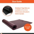 thumbnail image 6 of Body Sport 1/8" Yoga Mat, Purple - High-Density, Non-Slip Surface with Shock Absorption - Ideal for Yoga, Pilates, and Home Workouts, 6 of 6