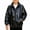 Black, variant on SGFCWSX Boys Bomber Jacket Metallic Zip Up Lightweight Shiny Windbreaker Coat Gray Size 6