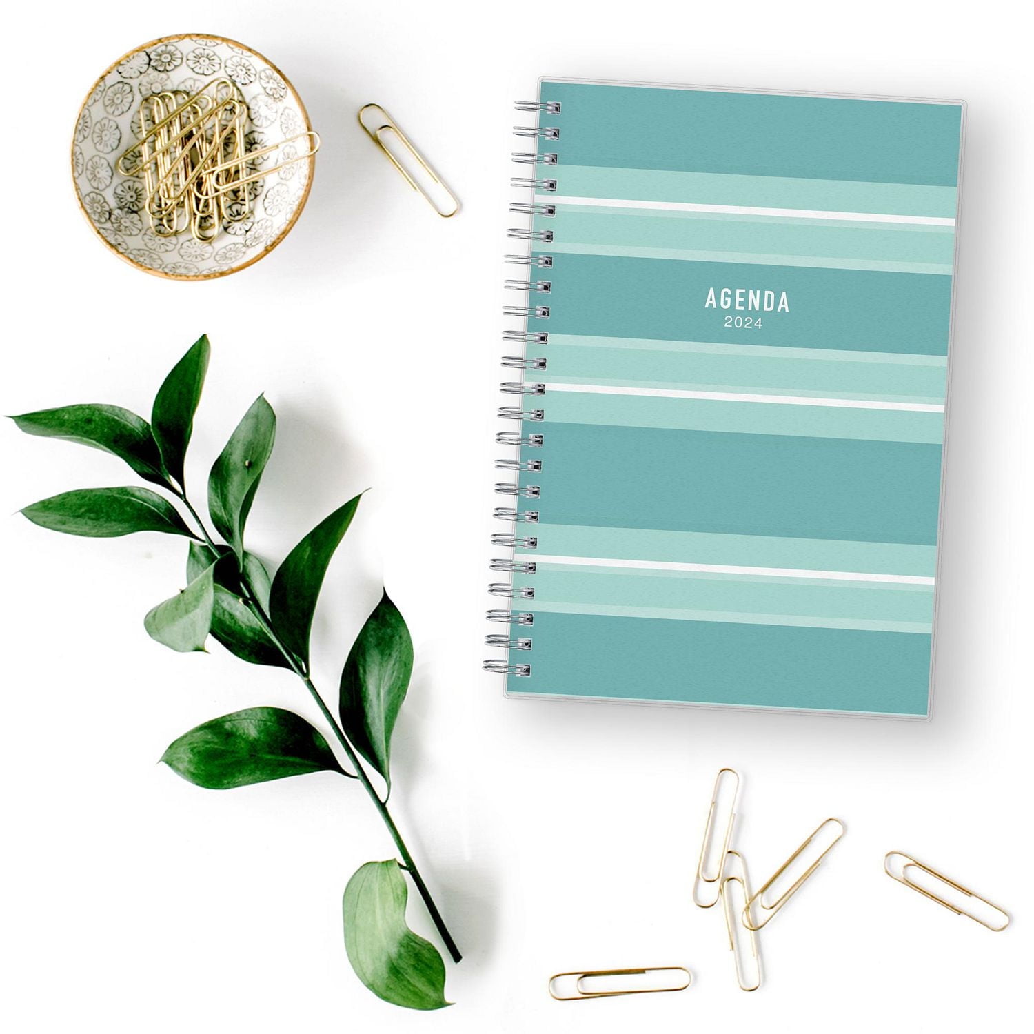 2024 Weekly Monthly Planner, 5x8, Blue Sky, Wellesley