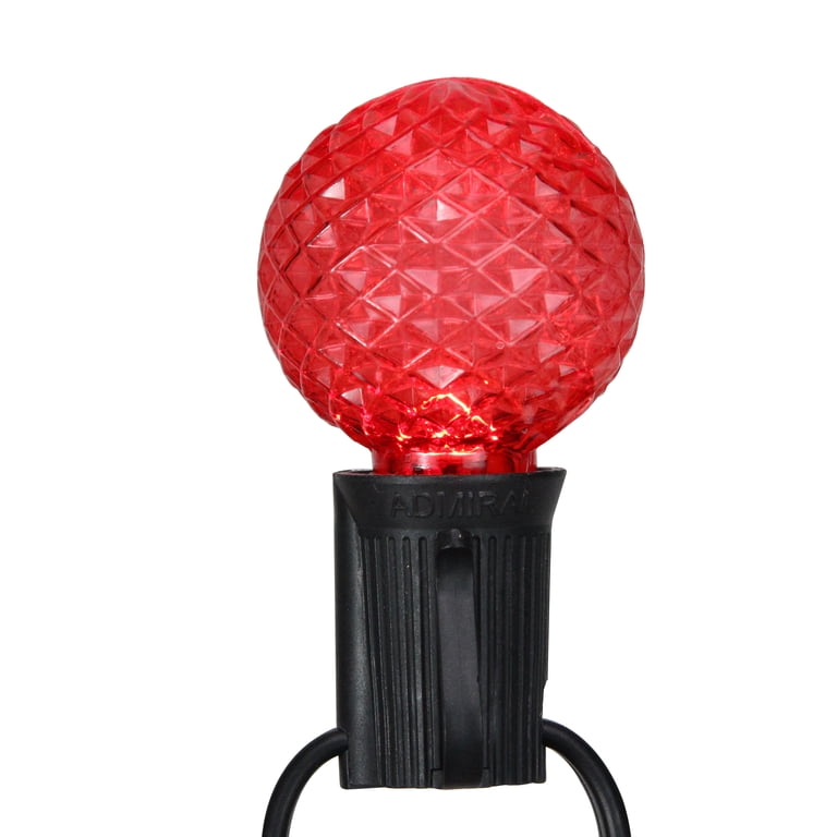Sival 25-Pack G40 Candelabra Christmas Light Bulbs - Multi-Color Satin Finish, E12 Base