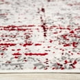 thumbnail image 4 of KUKOON Red & Grey Abstract Living Room Area Rug, 4 of 4