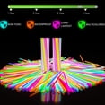 thumbnail image 3 of 100 Pack DEEE Glowsticks Pack de Fête Glow Sticks avec Connecteurs de Bracelet, 3 of 5