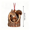 thumbnail image 2 of Xmas Decoration under $1,Animal Christmas Ornament,2D Acrylic Flat Animal Ornament For Christmas Tree Home & Festival Decoration, 2 of 2