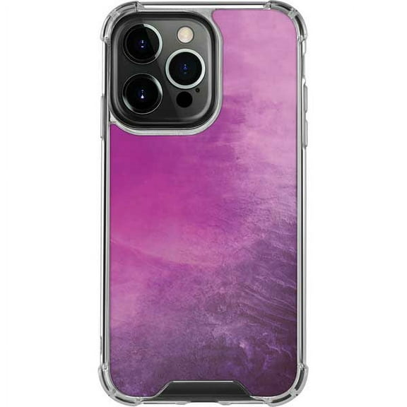 Skinit Purple Space Marble iPhone 14 Pro Clear Case