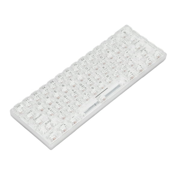 Teclado Mecánico, Diseño Ergonómico En Caliente Switch Transparente 2.4G Wireless Wired 3 Mode RGB Keyboard Para Para PC