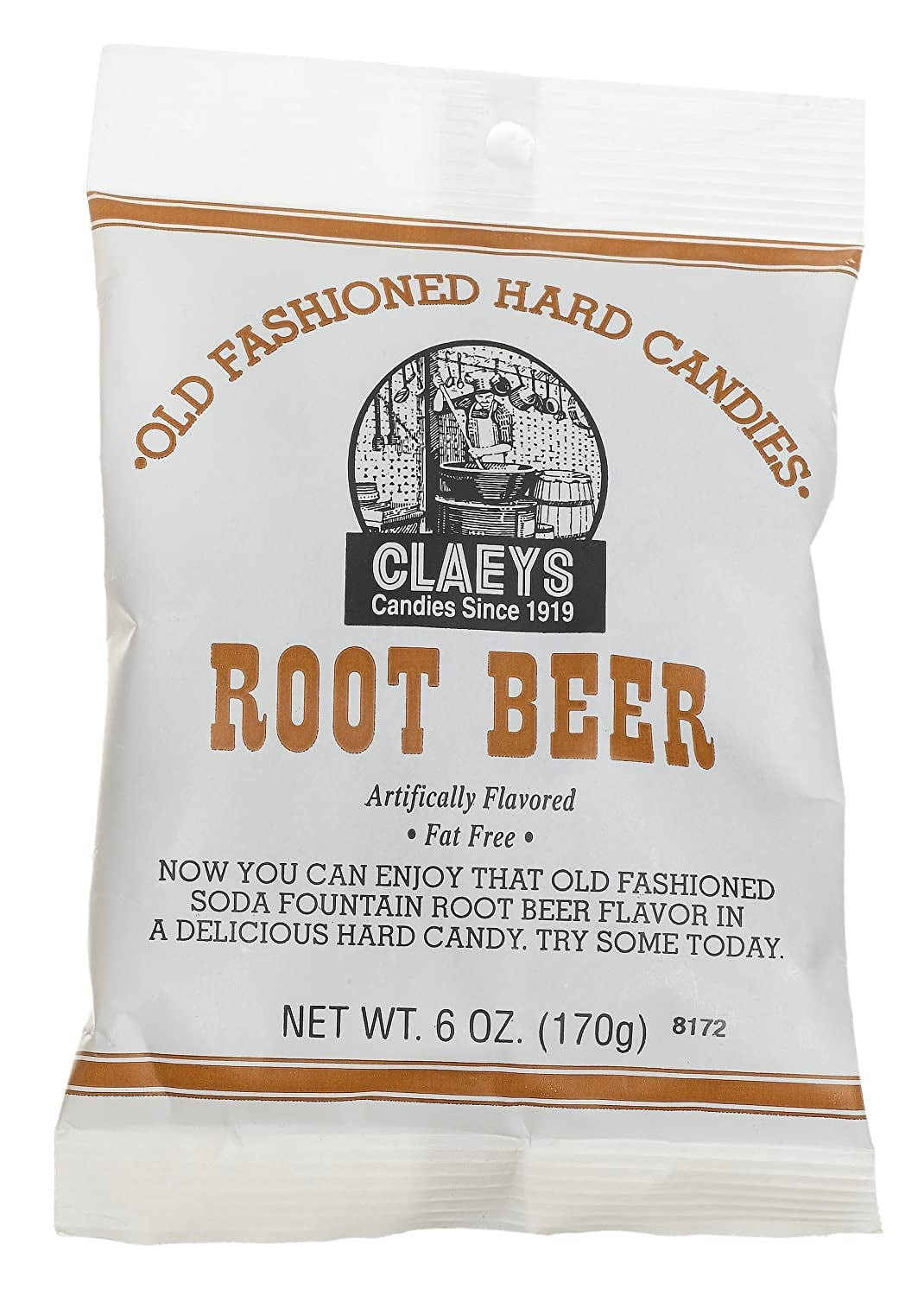 Claeys, Old Fashioned Hard Candy Root Beer, 6 oz - Walmart.com
