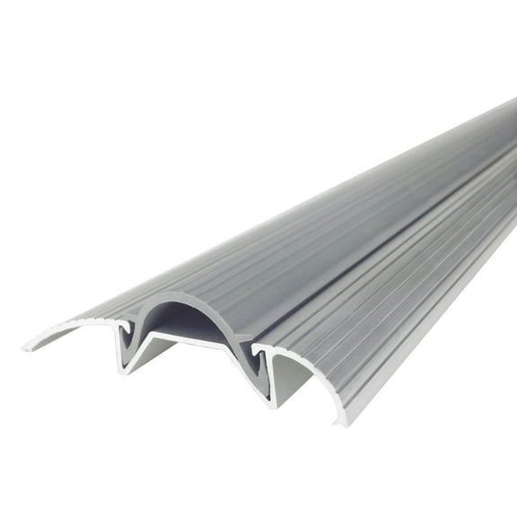 M-D Building Products 08748 3 in. x 3/4 in. x 36 in. Silver Aluminum and Vinyl Economy Low-Profile Threshold
