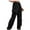 Black, variant on Lolmot High Waist Stretch Cargo Pants Women Baggy Multiple Pockets Relaxed Fit Straight Wide Leg Casual Y2K Pants Combat Military Trousers