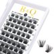 thumbnail image 3 of Lash Clusters Extensiones de pestañas DIY 72 grupos de pestañas CD Curl B&Q LASH Mega Volumen Pestañas individuales Extensiones de grupos de pestañas Wispy Lashes Cluster DIY en casa (NM-D-8-16MIX), 3 of 4