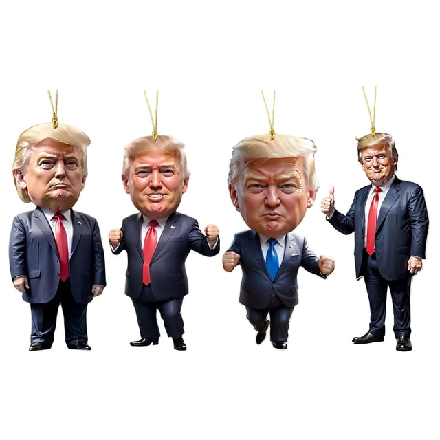 Acrílico Adorno Donald Encanto para Llavero Mochila Coche (Trump Sonriente)