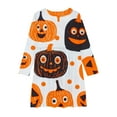 thumbnail image 3 of LOVZFMLL Robe de Princesse Imprimée pour Enfants et Filles de 4 à 14 Ans, Manches Longues, Col Rond, 3 of 3