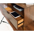 thumbnail image 4 of Linon Reid Mid-Century Single Drawer Nightstand, Medium Brown, 4 of 19