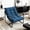 Blue, variant on Modern Accent Chair for Living Room,Arm Chair with Metal Frame,Upholstered Armchair with Soft Cushion for Bedroom Lounge Reading Room