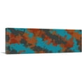 thumbnail image 1 of ARTCANVAS Teal Orange Gray Modern Canvas Art Print - Size: 60" x 20" (1.50" Deep), 1 of 9