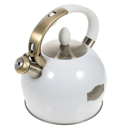 

Whistling Tea Kettle Whistle Pot Practical Sounding Kettle Kitchen Gadget Sounding Kettle1pc Whistling Tea Kettle Practical Whistling Water Kettle Kitchen Gadget (White)