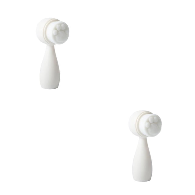 Cepillos de limpieza facial Soidarity Cuidado de la piel de mano Acné Poros Exfoliante al aire libre Blanco Tipo 3 2Conjunto
