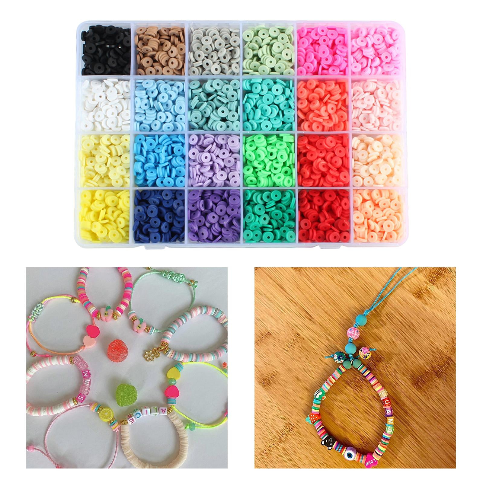 Elodie 4800x Multicoloured Flat Clay Beads 6mm Loose Disc Bead Jewelry Bracelet Earring Multicolor 6mm