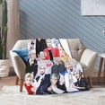 thumbnail image 5 of ZB1 Ricky Blanket Soft and Comfortable Warm Fleece Throw Blankets Decoration Gift for Decor Room Dormitory Picnic Yoga Sofa Camping Travel All Season, 5 of 6
