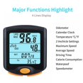 thumbnail image 4 of Bike Computer with Solar Energy Bicycle Speedometer and Odometer Wireless Waterproof Cycling Computer with Backlight, 4 of 9
