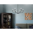 thumbnail image 6 of 52718BK Kichler Lighting Madden - 6 Light Chandelier-17.5 Inches Tall and 32 Inches Wide-Black Finish, 6 of 6