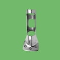 thumbnail image 3 of Heavy Duty Cast Brass Flag Pole Bracket Holder Chrome Renovator's Supply, 3 of 6