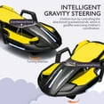 thumbnail image 5 of Xuanlur 24V Electric Ride On Toy for Kids, 24V Kids Ride On Electric Scooter with Intelligent Gravity Steering, Helmet Knee Pads and a Top Speed of 6.84 MPH, Spray Function, 200W Motor (Yellow), 5 of 7